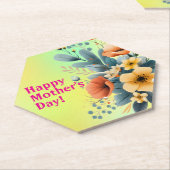 Mother's Day Boho Flowers Clipart-61983 Kartonnen Onderzetters (Schuin)