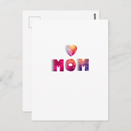 mothers day briefkaart (Voorkant / Achterkant)