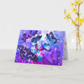 Mother's Day Butterflies Kaart (Gele Bloem)