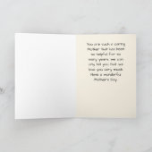 Mother's Day Card with Flowers Kaart (Binnen)