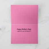 Mother's Day Chameleon Pink Card Kaart (Binnen)