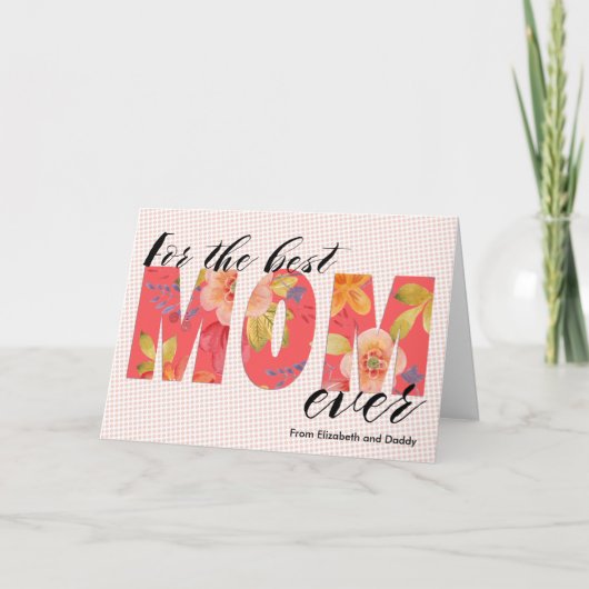 Mother's Day Contemporary Greeting Card Kaart (Voorkant)