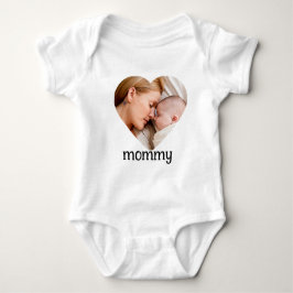 mothers day  cute heart photo  romper