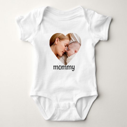 mothers day  cute heart photo  romper (Voorkant)