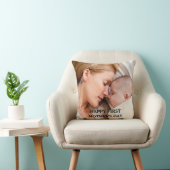 mothers day cute heart photo Throw Pillow Kussen (Stoel)
