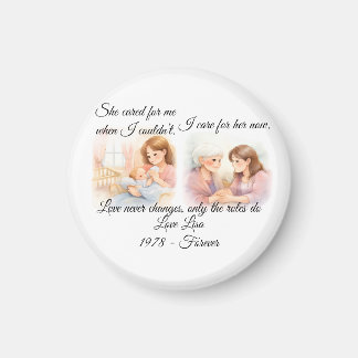 Mother's Day Elders Care  Throw Pillow Magneet
