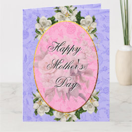 Mother's Day Elegant Vintage Beautiful  Bedankkaart