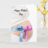 Mother's Day Expectant Mother Kaart (Gele Bloem)