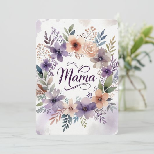 Mother's day Flat Greeting Card Kaart (Staand voorkant)