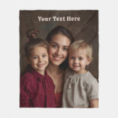 Mothers Day Fleece Blanket Custom Photo Text Gifts (Voorkant)