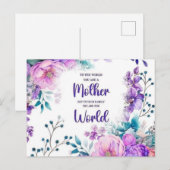 Mothers day gift feestdagenkaart (Voorkant / Achterkant)