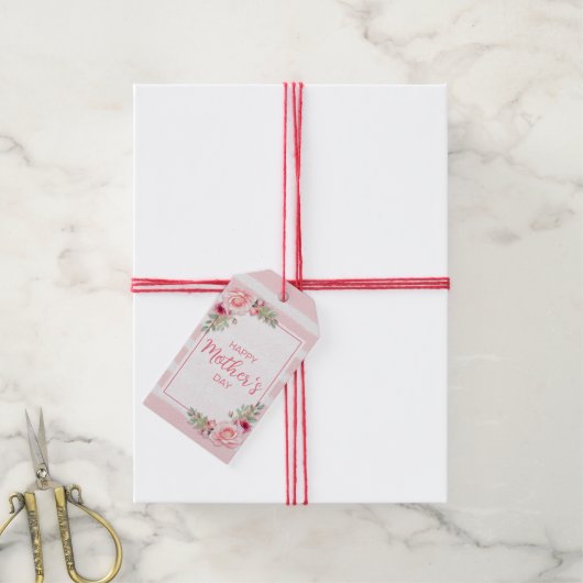 Mother's day gift tag cadeaulabel (Met Touw)