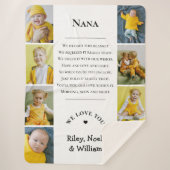 Mother's Day Grandma Grammy Nana from Grandkids Sherpa Deken (Voorkant)