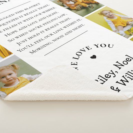 Mother's Day Grandma Grammy Nana from Grandkids Sherpa Deken (3/4)