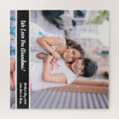 Mother's Day Grandma Photo Gift Custom Puzzle Legpuzzel (Horizontaal)