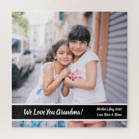 Mother's Day Grandma Photo Gift Custom Puzzle Legpuzzel (Verticaal)