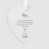Mother's Day Heart Keepsake Ornament (voorkant)