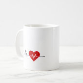 Mother's Day - Heartbeat Koffiemok (Voorkant links)