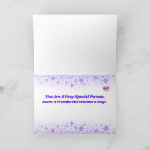 Mother's Day Heart's & Daisey's   Kaart (Binnen)