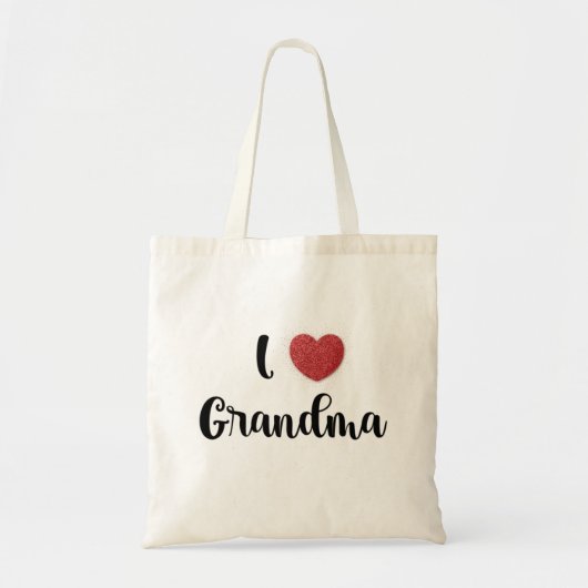 Mother's Day I Love Grandmom Heart Explosion Gift  Tote Bag (Voorkant)