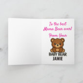 Mother's Day Mama Bear Kaart (Binnen)