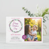 Mother's day mini session template aankondiging (Staand voorkant)