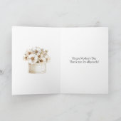 Mother's Day Mom Daughter Kaart (Binnen)