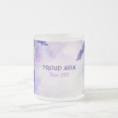 Mother's Day Mug Text "MOM" "Since 1972" Matglas Koffiemok (Center)