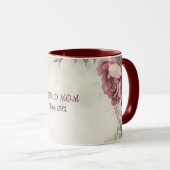 Mother's Day Mug Text "MOM" "Since 1972" Mok (Voorkant rechts)