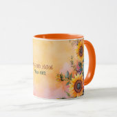 Mother's Day Mug Text "MOM" "Since 1972" Mok (Voorkant rechts)