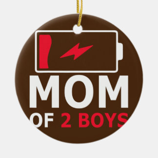 mothers day of 2 baby boy Gift from Son Mothers Keramisch Ornament