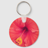 Mother's Day Orange Hibiscus Flower God Bless Mom  Sleutelhanger (Achterkant)