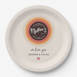 Mother's day papieren bordje