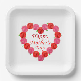 Mother's day papieren bordje