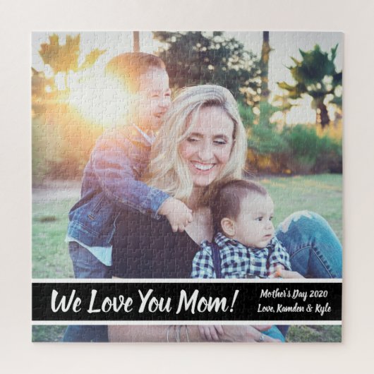 Mother's Day Photo Gift Custom Puzzle Legpuzzel (Verticaal)