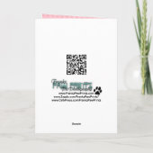 Mothers Day - Pink Tulips - Westie Kaart (Achterkant)