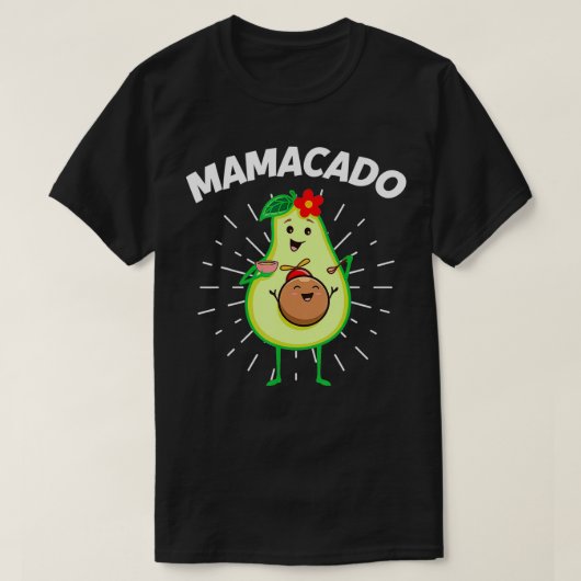 Mothers Day Pregnant Avocado Pregnancy Announcemen T-shirt (Design voorkant)