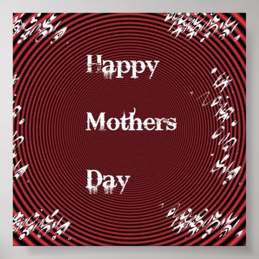 Mothers Day Red Poster (Voorkant)
