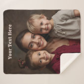 Mothers Day Sherpa Blanket Custom Photo Text Gifts Sherpa Deken (Voorkant (horizontaal))