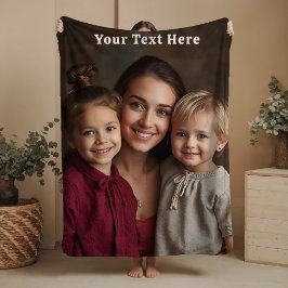 Mothers Day Sherpa Blanket Custom Photo Text Gifts Sherpa Deken