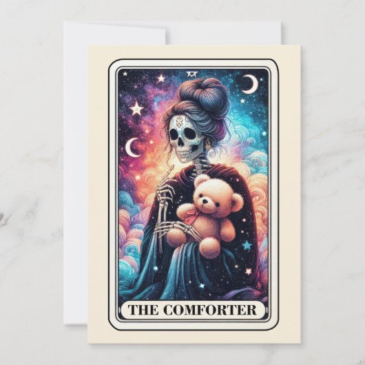 Mother's Day Skeleton The Comforter Teddy Tarot Kaart (Voorkant)
