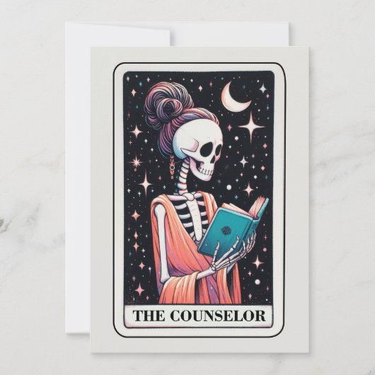 Mother's Day Skeleton The Counselor Tarot Kaart (Voorkant)
