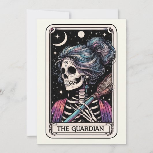 Mother's Day Skeleton The Guardian Tarot Kaart (Voorkant)