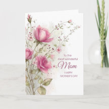 Mother's Day Soft Feminine Pink Floral