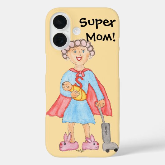 Mother's Day Super Mom Case-Mate iPhone Case (Achterkant)