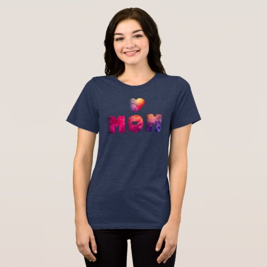 mothers day Tri-Blend shirt (Voorkant volledig)