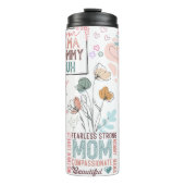 Mother's Day What Make a Mom Quotes Thermosbeker (Voorkant)