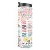 Mother's Day What Make a Mom Quotes Thermosbeker (Geroteerd rechts)
