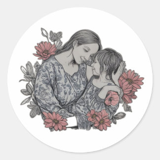 Mothers Day wishes Ronde Sticker