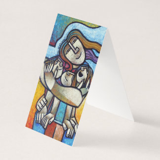 Mothers Hug - Contemporary Cubist Art Greeting Car Kaart